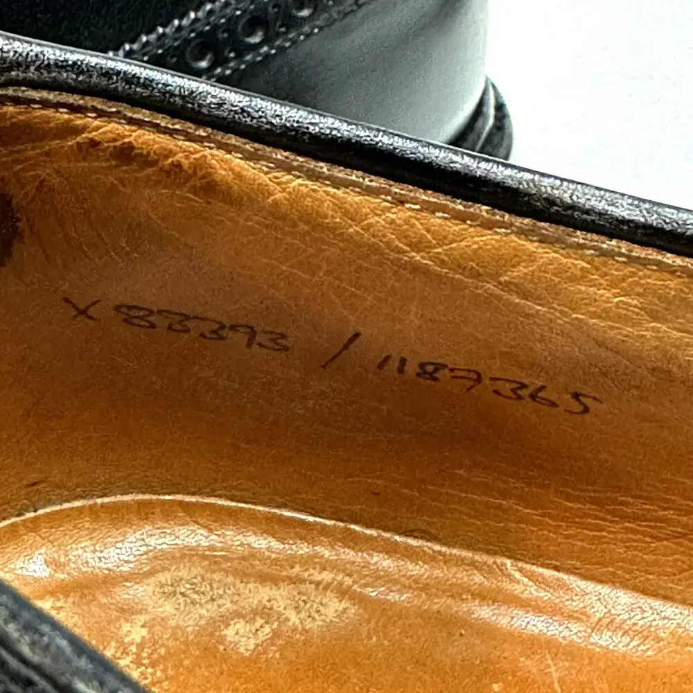 VERY GOOD Crockett & Jones x Ralph Lauren Swansea Black Calf Wingtip England 8.5
